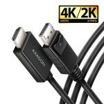   KÁBEL - Displayport (M) - HDMI (M) kábel,  1.8m, Axagon RVD-HI20C2, 4K/60Hz