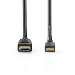 KÁBEL - HDMI - mini HDMI kábel,  1,5m, Nedis, 4K@30Hz