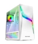   HZ - Spirit of Gamer Clone 4 Arctic ATX ház, edzett üveg oldallap, fehér