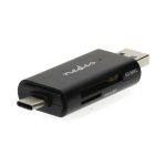   MK -  Kártyaolv, USB-A 2.0 és USB-C, Nedis, SD/microSD/SDHX/SDXC