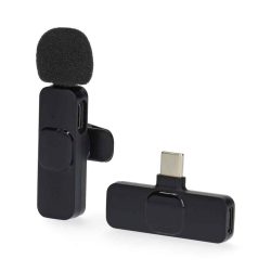 HKM - Mikrofon, vezeték nélküli, USB-C, Nedis MICW110BK