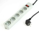   SZÜ - Elosztó, Túlfeszültségvédős,  5-ös, 1,8m, Gembird