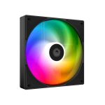   CO - Rendszerhűtő LED-es, 14cm, ID-Cooling AS-140-ARGB-K, fekete, A-RGB