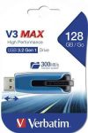   M - Pendrive 128GB Verbatim "V3 Max", USB3.0, fekete-szürke (175/80)