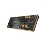   BG - Genius SlimStar 7250BT vezeték nélküli + Bluetooth billentyűzet, fenyőfa
