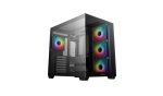   HZ - Deepcool CG530 4F ATX/BTF ház, üveg oldal- és előlap, fekete, 4xA-RGB