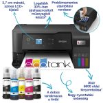   PE - Epson Ecotank ITS L3560 nyomtató/másoló/szkenner (USB/Wifi/LCD), fekete