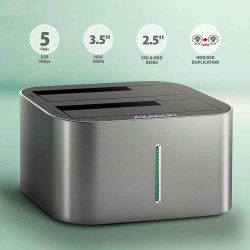 KELLÉK - Dokkoló, SATA, USB3.0, dupla (2x2.5"/3.5"), Axagon ADSA-DC