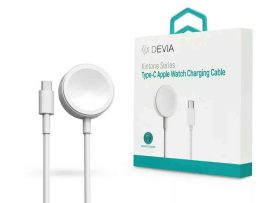 KÁBEL - USB-C töltőkábel Apple Watch-hoz, Devia, mágneses, fehér