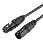   KÁBEL - Audio kábel, UGREEN AV130 XLR csatlakozós kábel XLR, 10m (fekete)