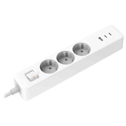 SZÜ - Elosztó, 3-as, 1.4m, 1xUSB-A+2xUSB-C (20w), Xiaomi 20W Power Strip SZÜ - Elosztó, 3-as, 1.4m, 1xUSB-A+2xUSB-C (20w), Xiaomi 20W Power Strip