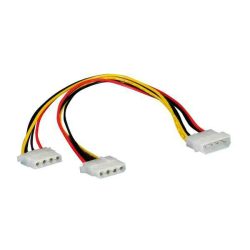 KÁBEL - Tápkábel - Molex -> 2 x Molex Y tápkábel